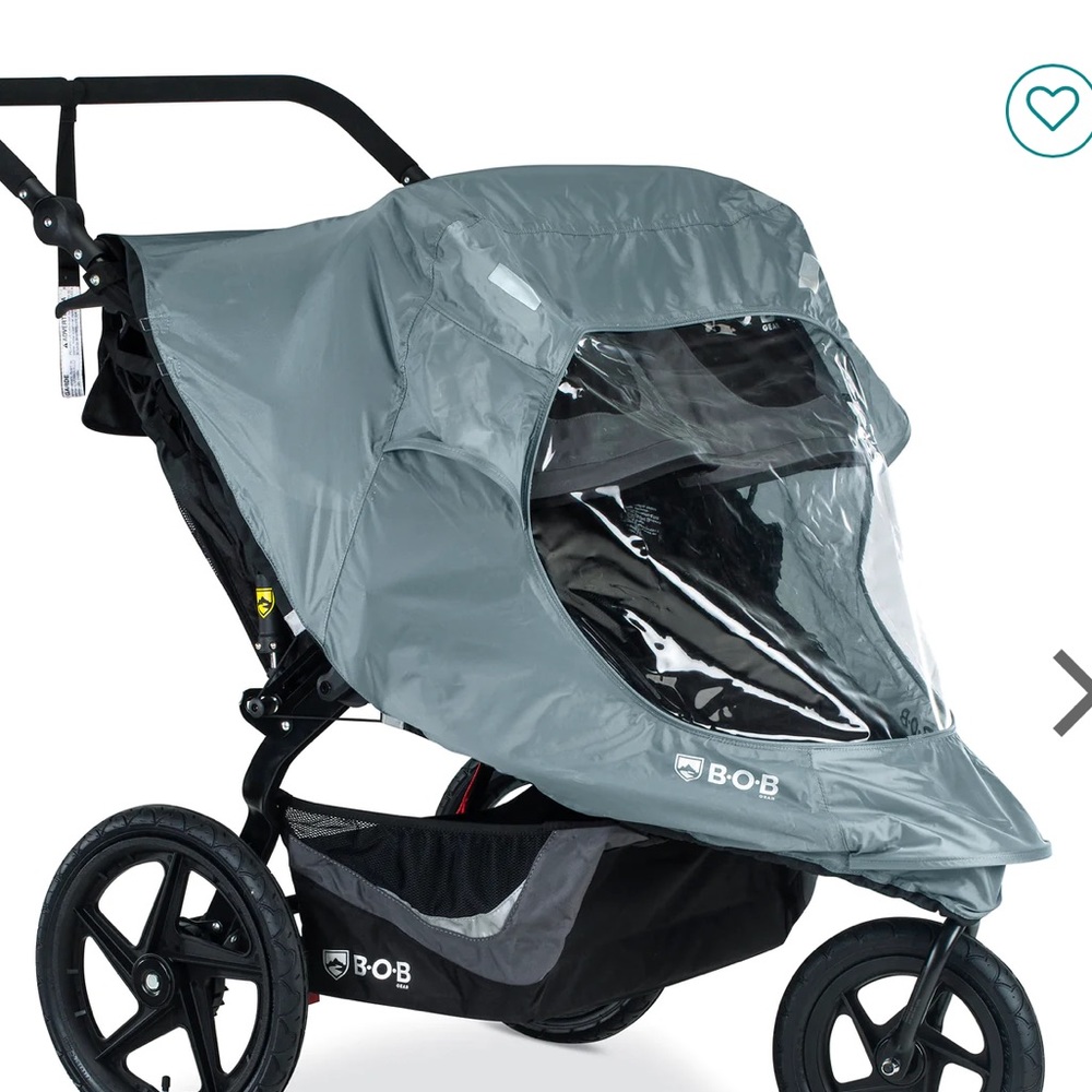 NEW BOB Duallie Stroller Swivel Wheel Weather Shield (DOUBLE STROLLER)